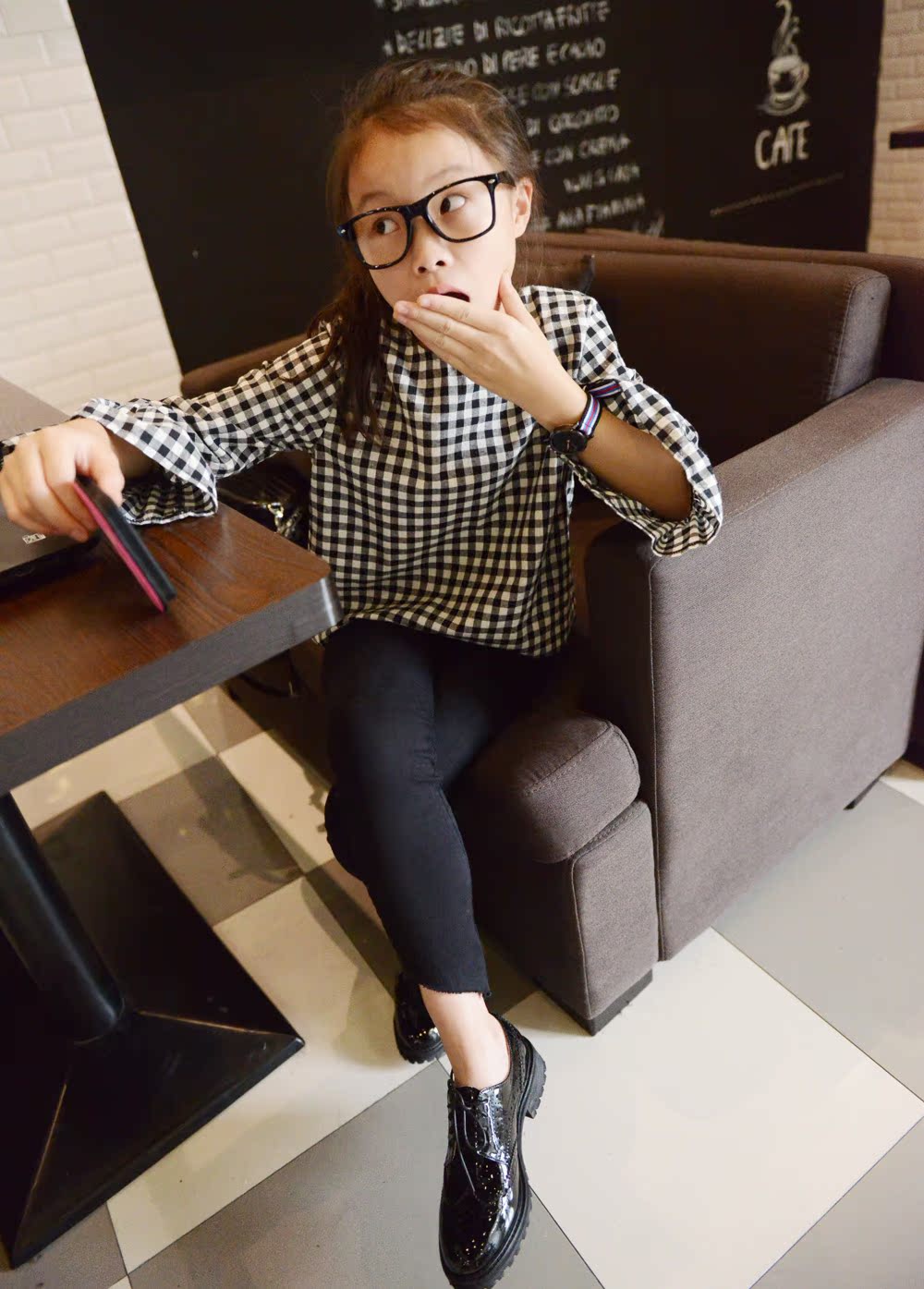 Chemise fille à manche longue - Ref 2085276 Image 4