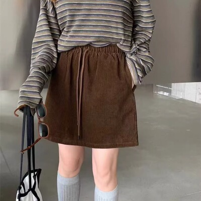 2024秋季灯芯绒蛋糕裙