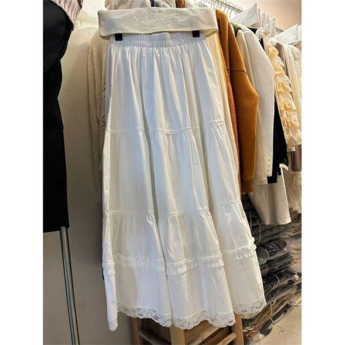 2026春季白色棉质A字裙潮流