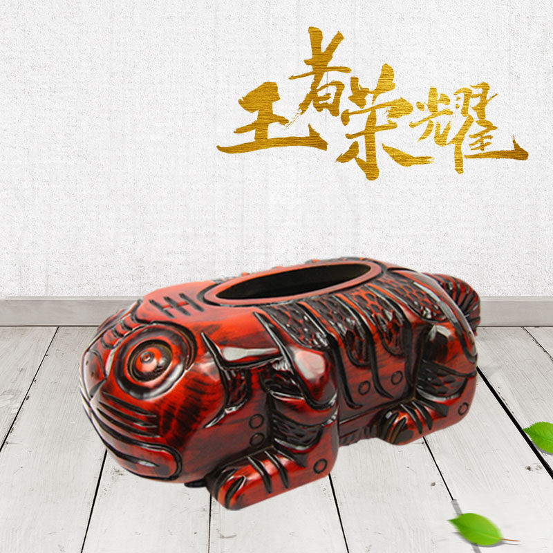 实木质中国风纸巾盒客厅茶几餐厅可爱新中式复古典木头抽纸盒创意