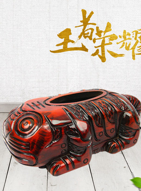 实木质中国风纸巾盒客厅茶几餐厅可爱新中式复古典木头抽纸盒创意