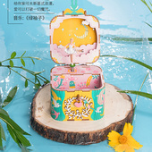 若态音乐八音盒木质diy手工拼装 立体拼图生日节日创意礼品礼物