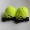 2 sets of solid colored perforated balls (with thread)