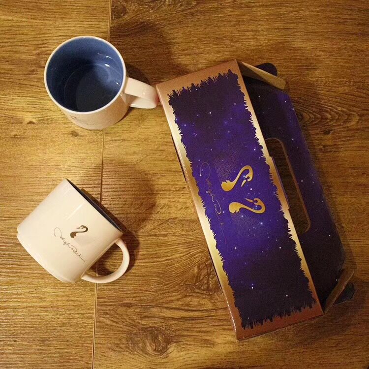 网红火烈鸟情侣对杯精品陶瓷水杯抖音美容院礼品杯马克杯杯子
