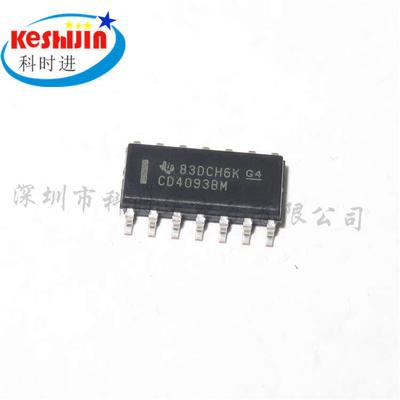 CD4093BM96 SOIC-14 CMOS四路2输入与非施密特触发器 现货