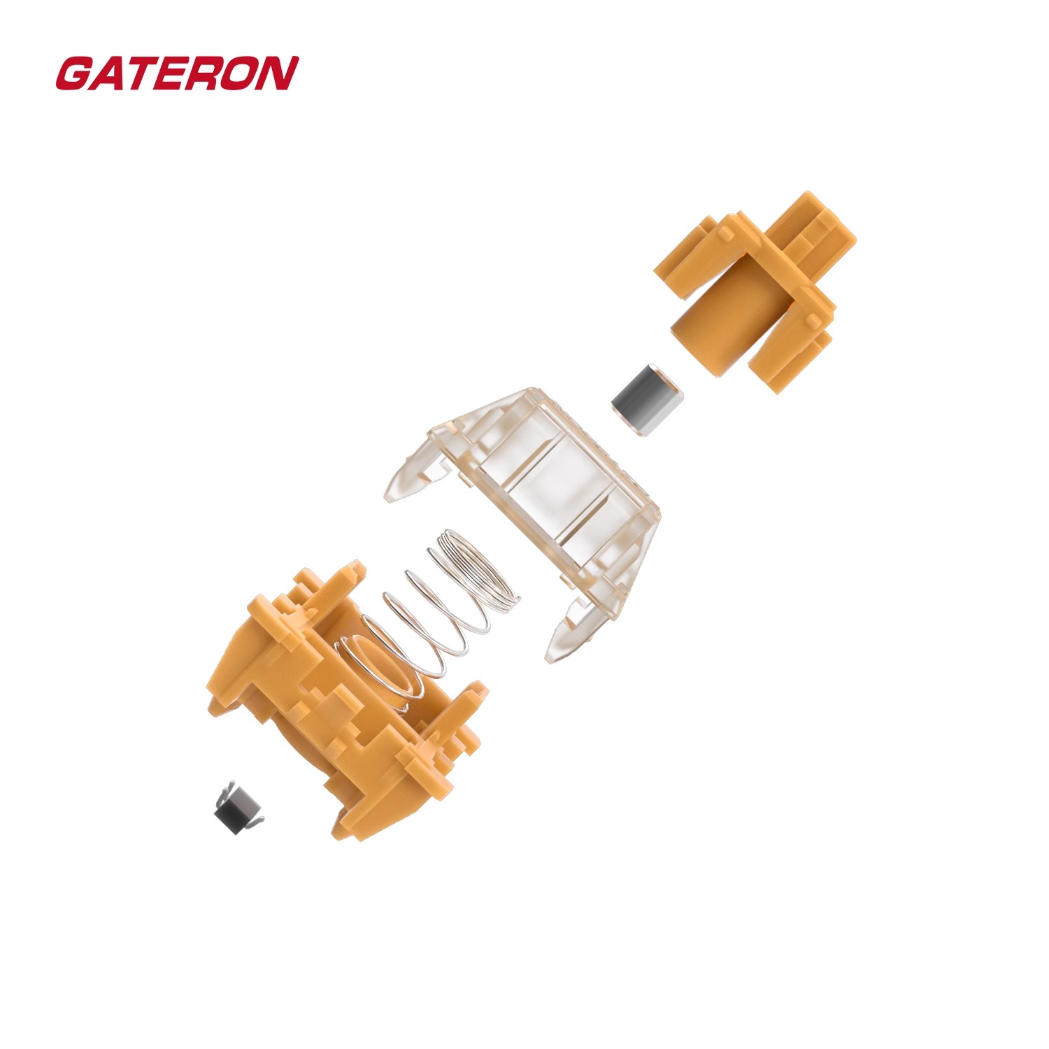 gateron佳达隆磁轴手感顺滑电磁触发机械键盘开关配件磁橙轴