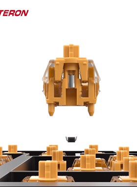 gateron佳达隆磁轴手感顺滑电磁触发机械键盘开关配件磁橙轴