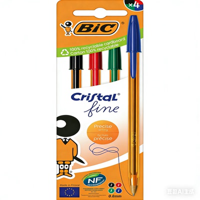 BIC比克CristalFine0.8mm圆珠笔