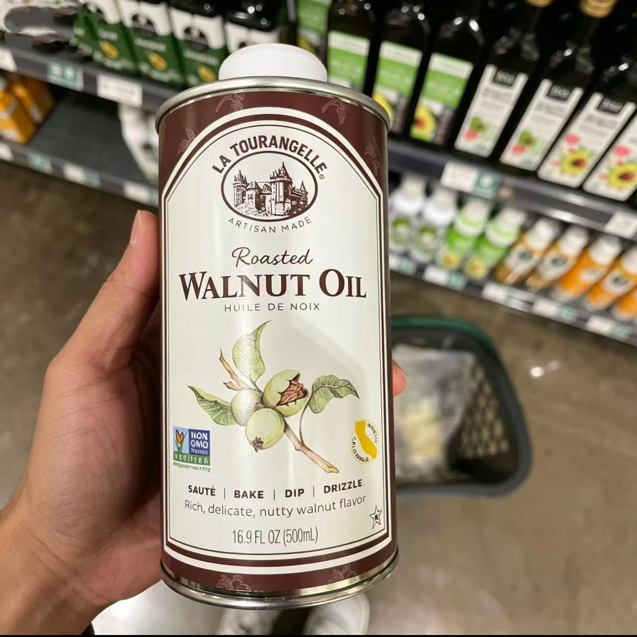美国代购La Tourangelle杜拉蓝乔核桃油食用油初榨核桃油 500ml