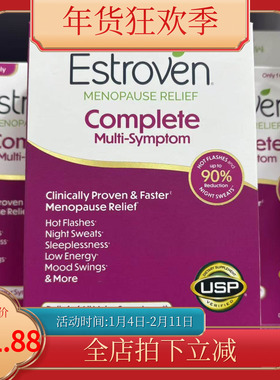 美国代购estroven更年期综合调理雌激素大豆异黄酮营养素 84粒