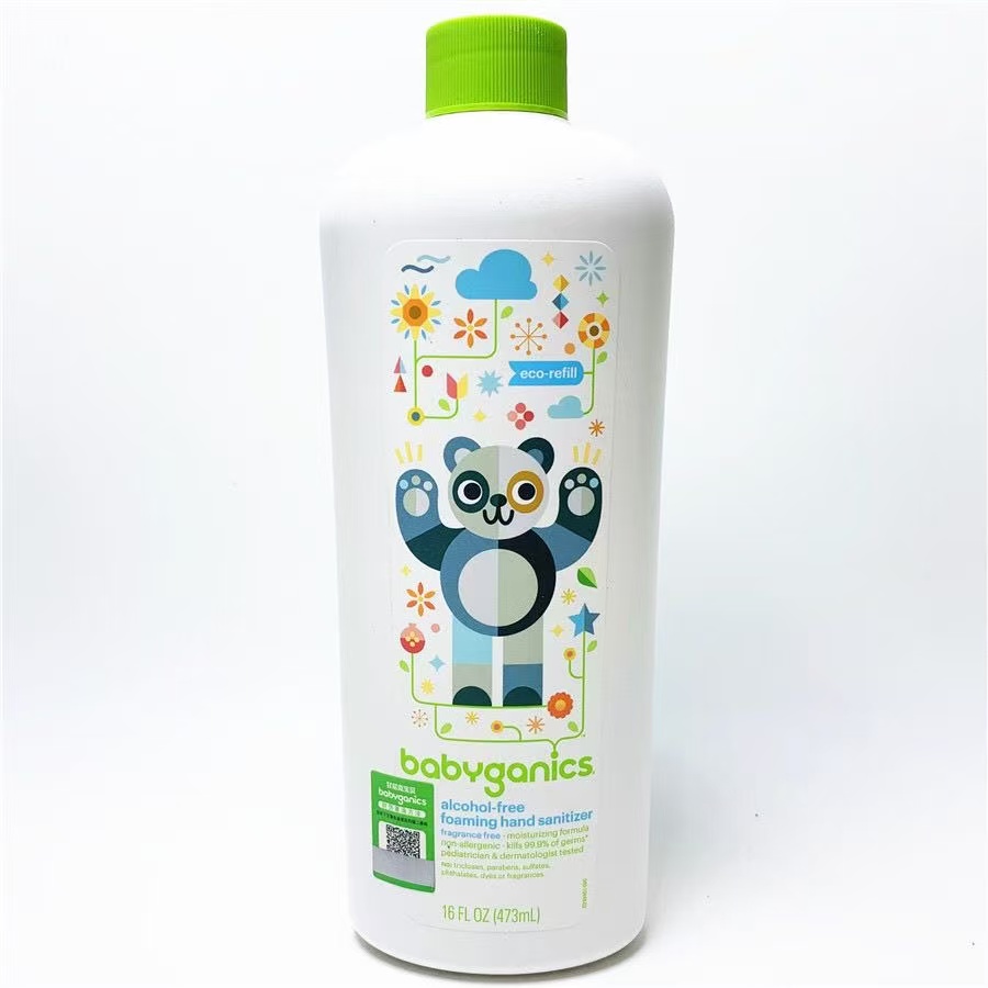 甘尼克babyganics泡沫洗手液儿童免洗除菌消毒清洁剂补充装 473ml