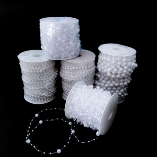 花艺珍珠链条卷筒仿珍珠链花店用品鲜花包装材料花束装饰品配件