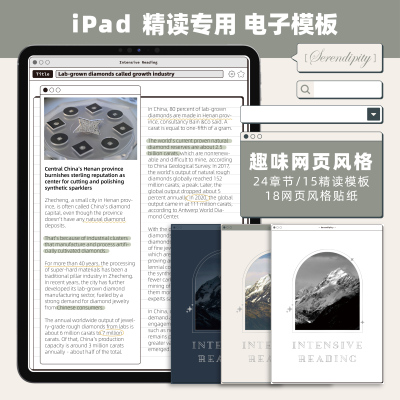 goodnotes精读电子手帐模板