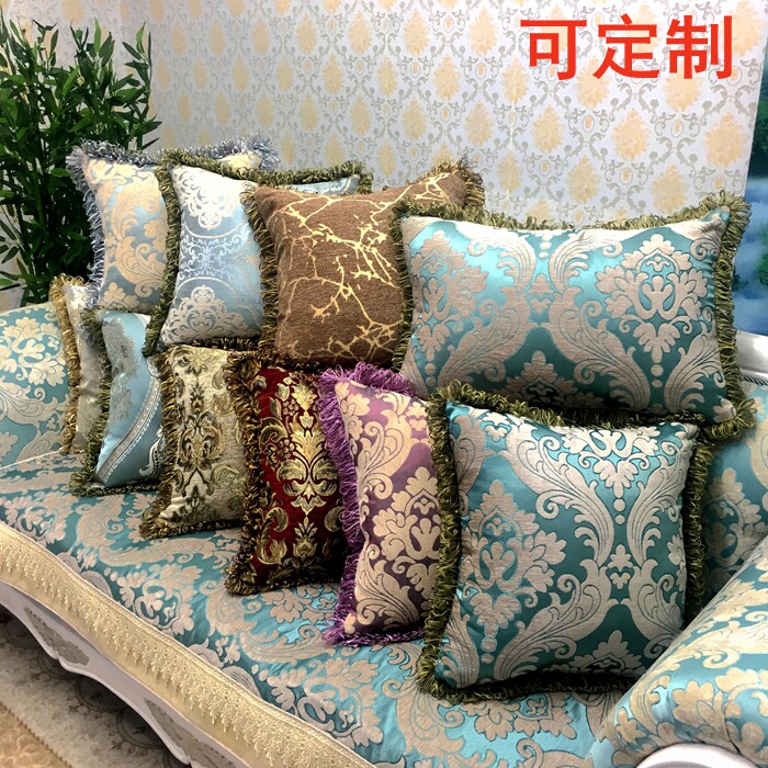 Pillows European style Cushion pillowcase Containing core sofa Backrest cover automobile Waist pillow Office Pillows Large customizedin the Home Fabric , Pillow/Pillow  category - from Buy2taobao.com to provide professional Taobao agent buy service