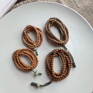 「阿董外贸」国潮文玩热振藏式 柏香籽红芽小金豆原桩长手串手串