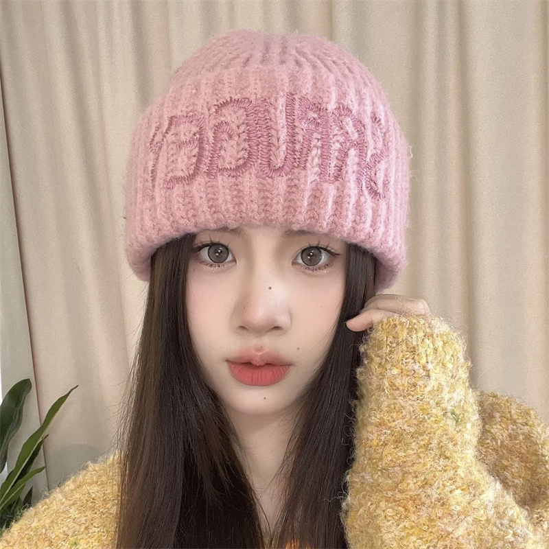 秋冬逛街休闲无檐包头帽女时尚