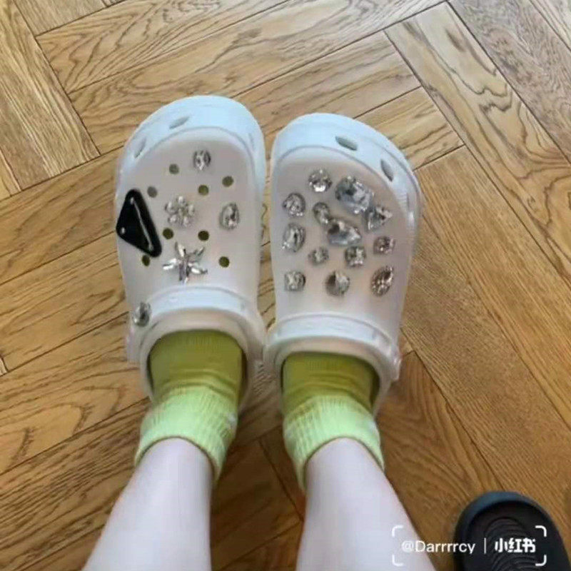 crocs洞洞鞋diy配饰小红书水钻图片