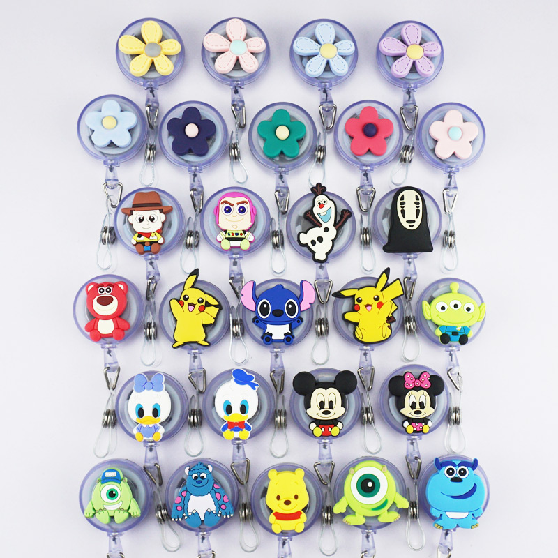 员工工牌胸牌易拉扣伸缩扣卡套