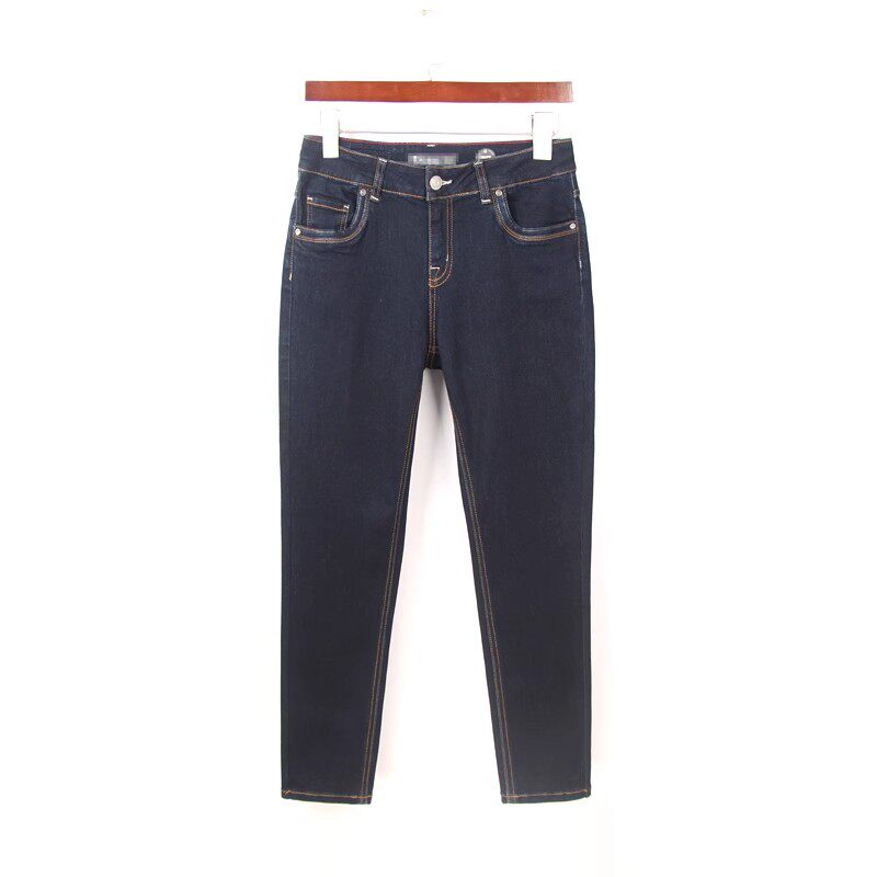 秋冬新款加厚牛仔裤女