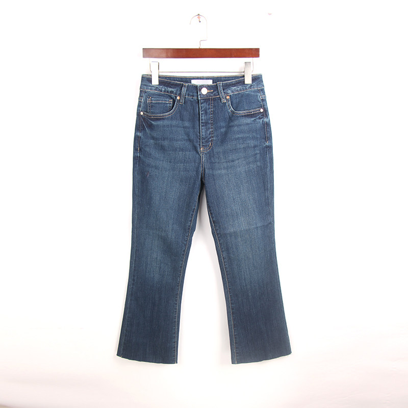 春季新款微喇牛仔裤女