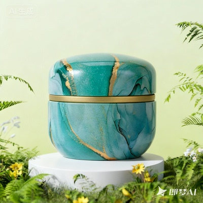 50g花茶包装铁罐方形喜糖礼品盒