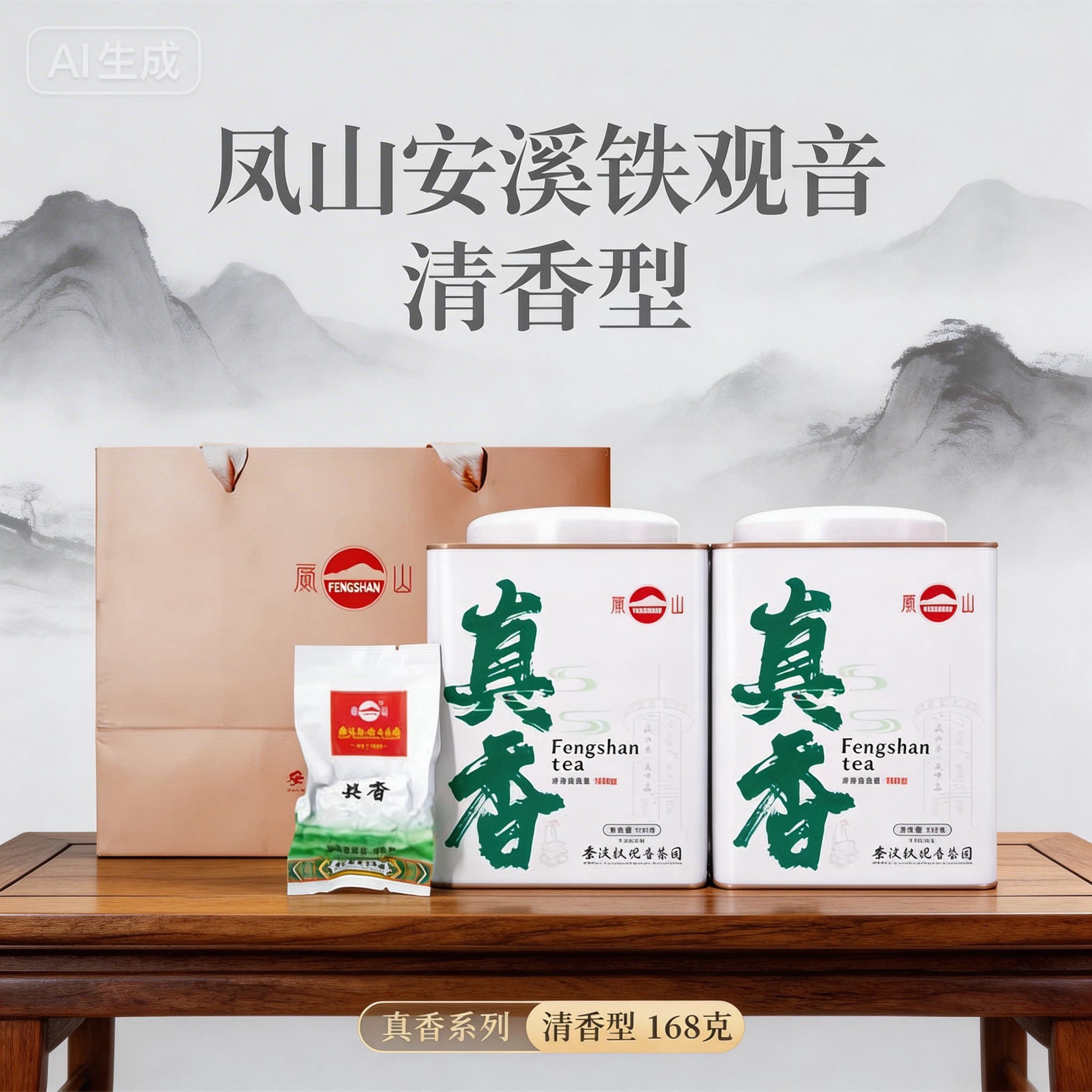 凤山安溪铁观音清香型一级兰花香乌龙茶真空包装办公茶罐装