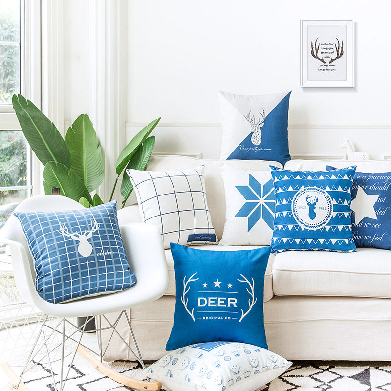 modern Simplicity Northern Europe ins Pillows Bedside Cushion a living room sofa Waist Office Pillow Pillowcase ofatin the Home Fabric , Pillow/Pillow  category - from Buy2taobao.com to provide professional Taobao agent buy service