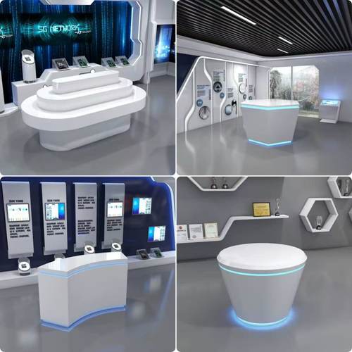 定制异形烤漆展厅展示台