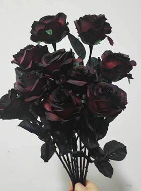 装饰仿真花少女暗黑系不良小众