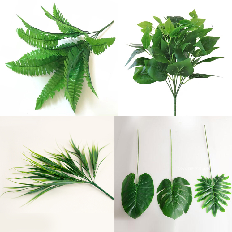 植物墙仿真绿叶装饰花艺