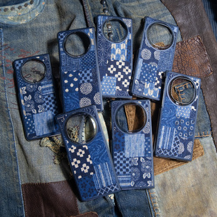 EPUL手工制作适用华为MateX6折叠屏MateX5原创MATE 防摔保护壳 XT三折叠复古小众布艺手机壳套超薄典藏版