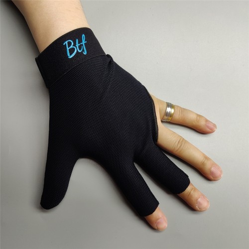 BTF左右手黑色中大码台球手套