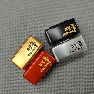 台球巧克粉韩国名品台球配件铁盒枪粉擦杆巧粉油性台球巧粉巧克粉