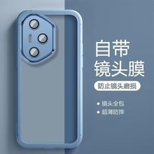 适用荣耀400国际版手机壳自带镜头膜硅胶全包honor400pro海外版保护套DNY-NX9新款外壳防摔超薄透明硅胶简约