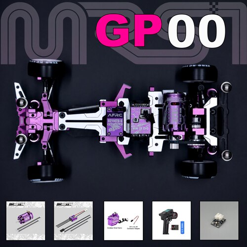 【到手玩套餐】ZERORC GP00 1/24蚊车后驱RC漂移遥控车通用全紫