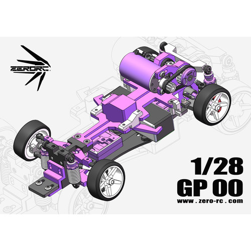 【预热】ZERORC GP00蚊车后驱RC漂移1/28 2026全新车架