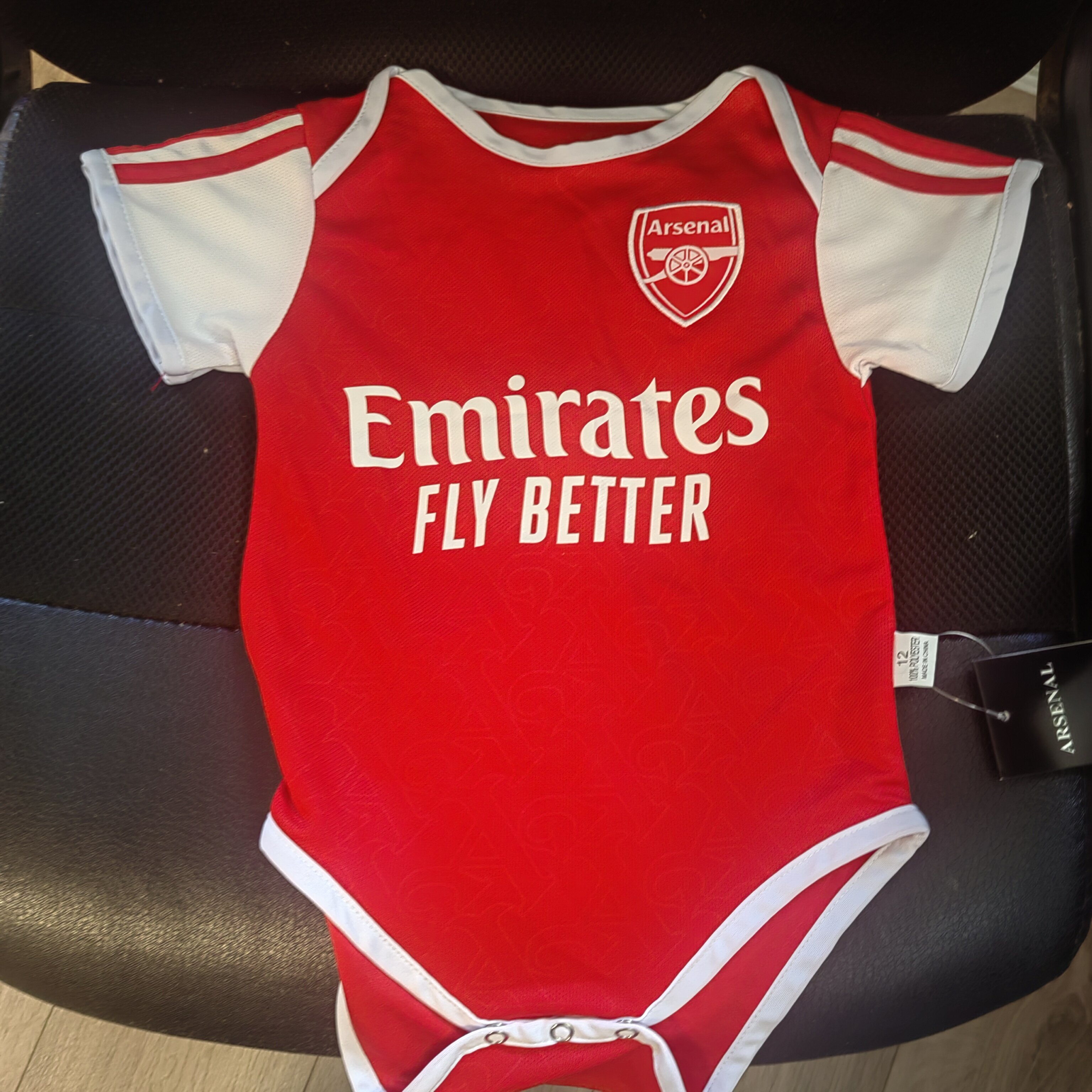 婴儿足球服哈衣阿S纳主客球衣41号赖斯连体三角爬服速干名字印制