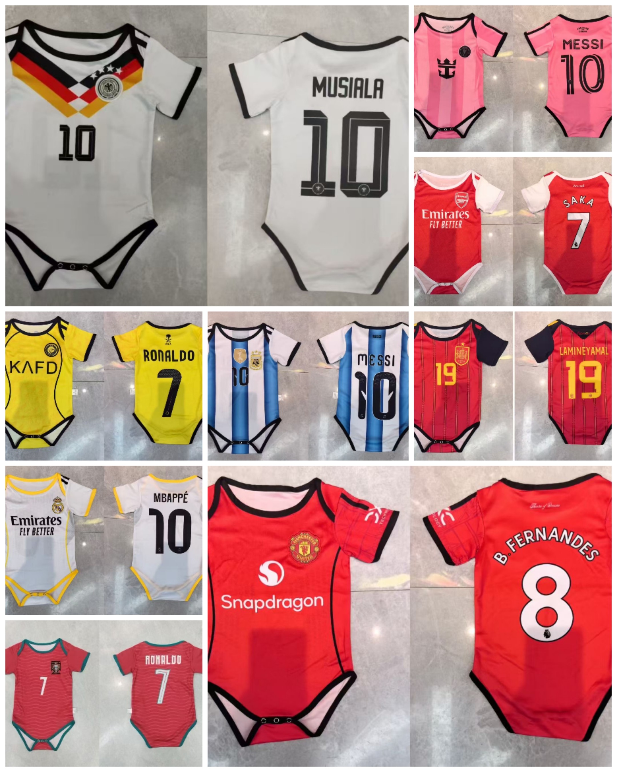 26年终数码印曼联皇马球衣婴儿足球服哈衣爬服BB连体服送礼7号C罗,运动/瑜伽/健身/球迷用品,足球服,淘宝优惠券,粉丝福利购,淘宝优惠卷