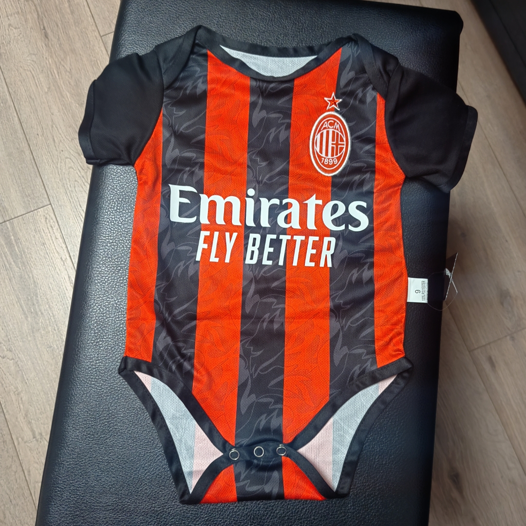 婴儿球衣足球2526AC米兰