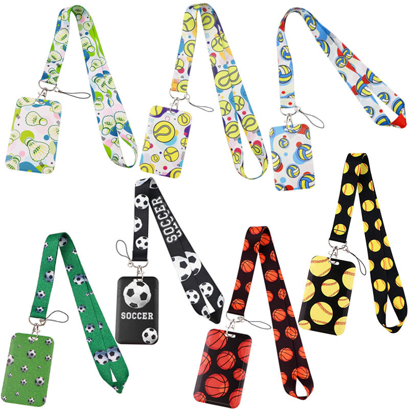 新款体育运动手机挂绳织带足球篮球网球棒球学生公交卡球类工作证