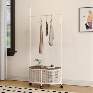 可移动衣帽架落地式 卧室家用多功能入户挂衣架房间衣架置物架一体