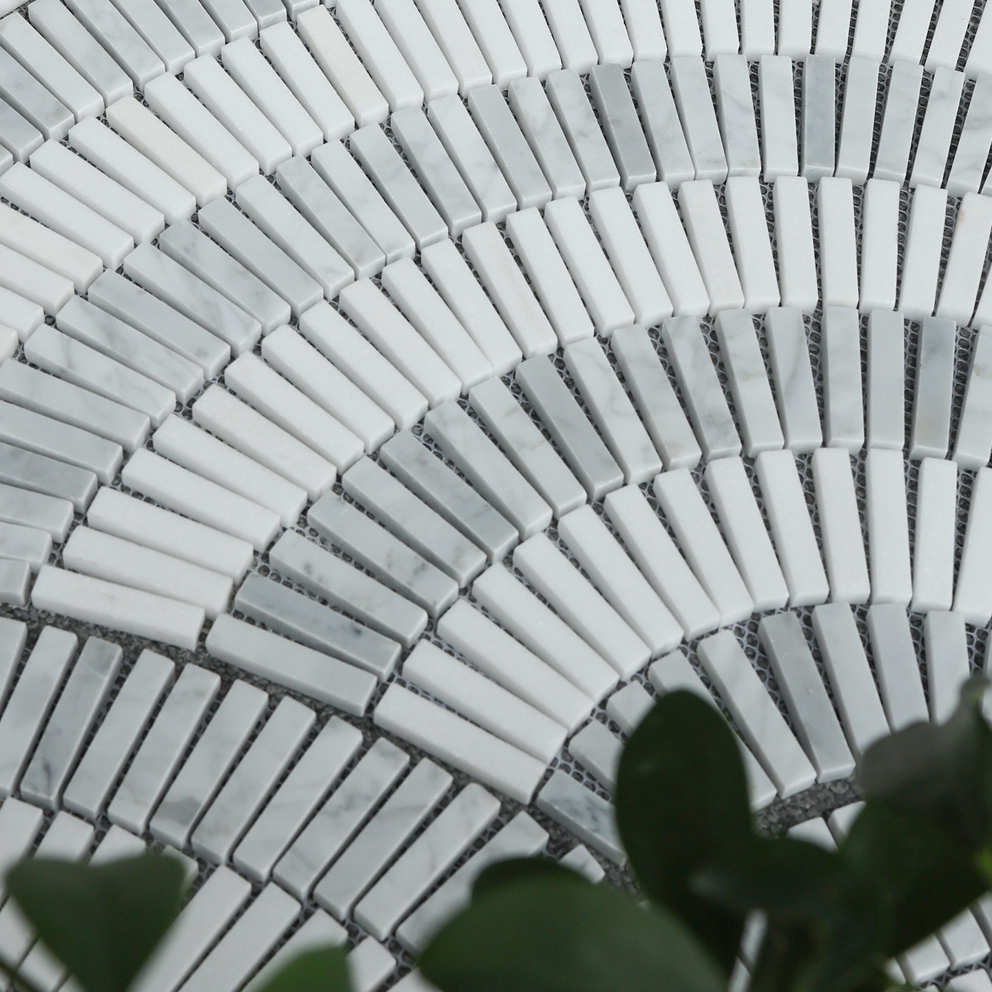 扇形石材马赛克拼花户外砖