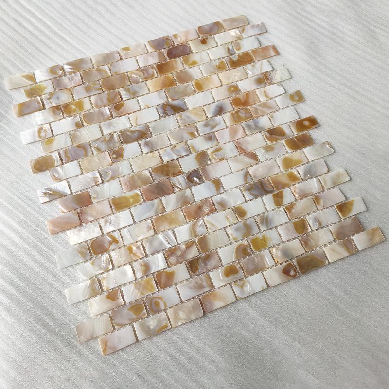 工字型天然贝壳马赛克墙贴自粘卧室客厅厨房卫生间背景墙装饰