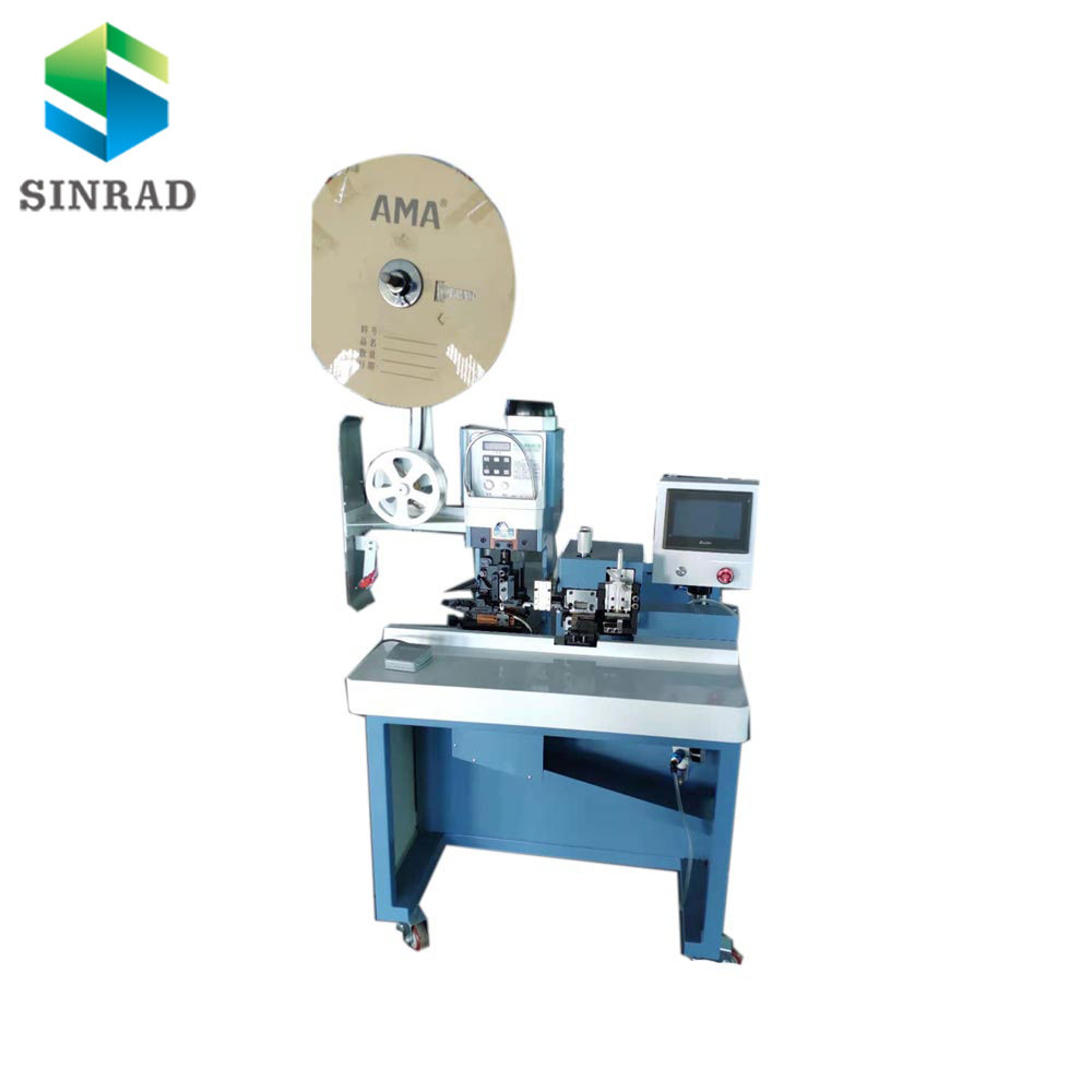 超静音端子机半自动连剥带打压线机并线排线分线多芯线剥皮压接机