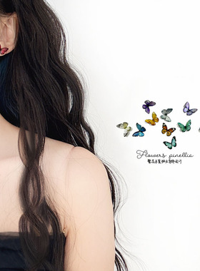 小蝴蝶15mm耳钉合集S925纯银防过敏精致可爱小巧立体耳饰礼物