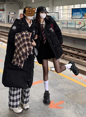 学院风黑色短款棉服女小个子冬季2023新款爆款加厚棉衣面外服外套