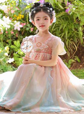 汉服女童夏季儿童超仙古装裙子2026新款中国风唐装女孩古风连衣裙