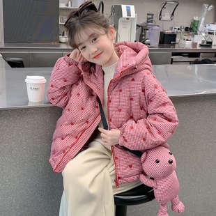 女童棉服冬装2025新款洋气小女孩超好看加厚棉衣外套儿童冬季棉袄
