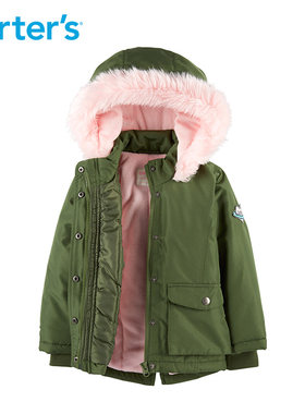 女童秋装外套女宝宝棉服Carters