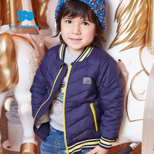 特价正品丽婴房童装男童羽绒服冬装儿童宝宝轻薄棒球服羽绒服外套
